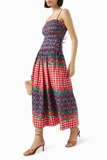 Kelia Midi Dress in Organic-cotton