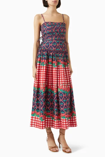 Kelia Midi Dress in Organic-cotton