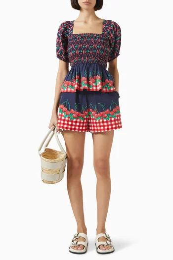 Pull-on Shorts in Organic-cotton