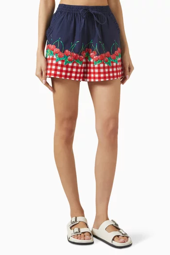 Pull-on Shorts in Organic-cotton