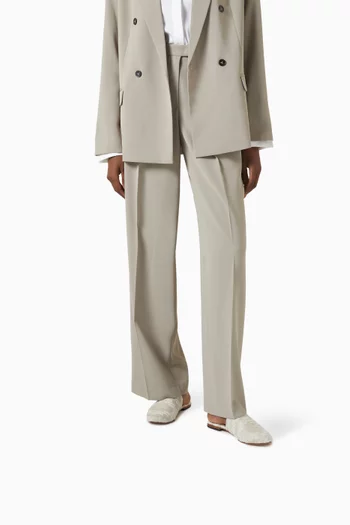 Sahara Leaf Mules in Linen