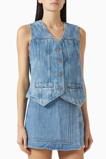Helly Vest in Denim