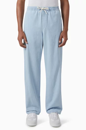 Vincent Drawstring Pants in Organic-cotton Denim