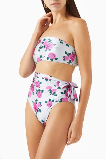 Strapless Cutout One-piece Swimsuit