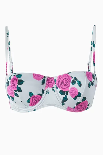 Underwire Bikini Top in Satin