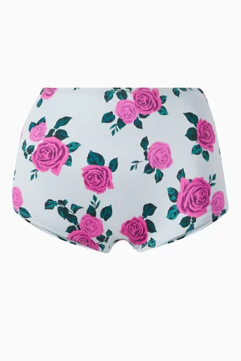 Boy Swim Shorts in Satin