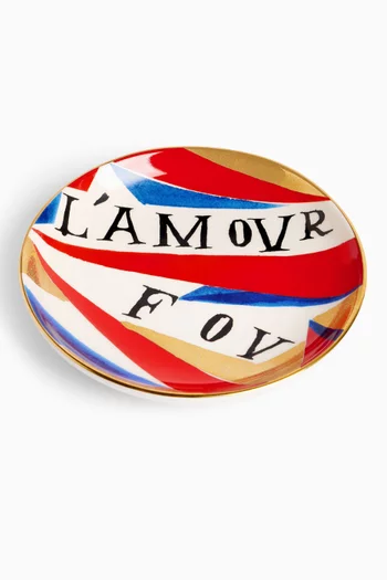 طبق بنقشة L'Amour Fou لوبجيه × روان هوفمان