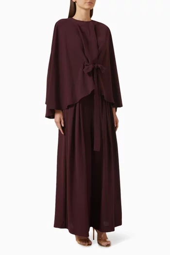 Cape-style Top & Pants Set