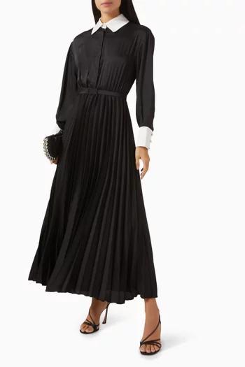 Pleated Shirt Dress