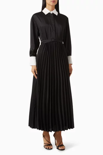 Pleated Shirt Dress
