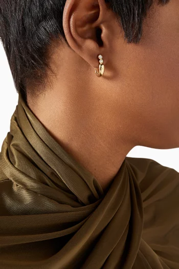 Mini Forte Diamond Single Earring in 18kt Gold