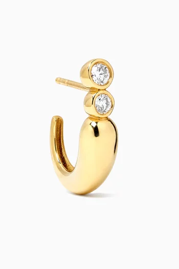 Mini Forte Diamond Single Earring in 18kt Gold