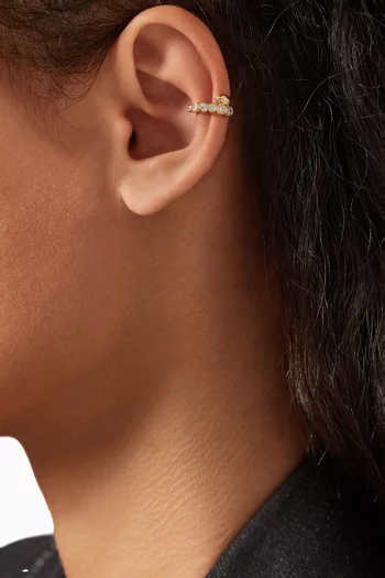 Pia Diamond Single Ear Cuff in 18kt Gold