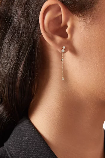 Mini Bloom Diamond Single Earring in 18kt Gold