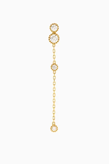 Mini Bloom Diamond Single Earring in 18kt Gold