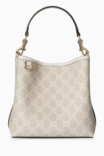 حقيبة باكيت ميني بشعار GG قنب مزين بشعار الماركة