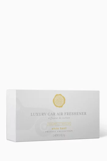 White Basil Car Perfume, 2 x 3g
