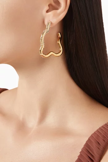 Abeer Crystal Hoop Earrings