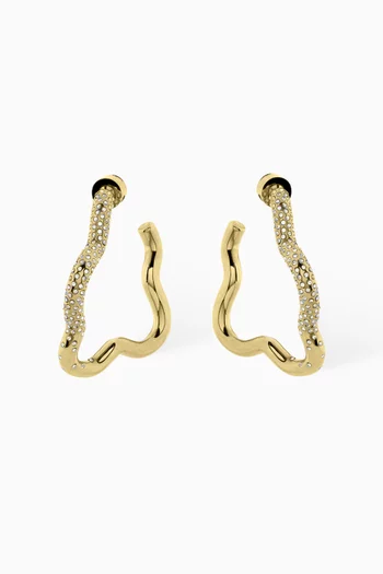 Abeer Crystal Hoop Earrings