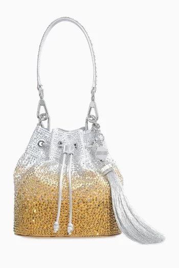 Piper Crystal Gradient Bucket Bag