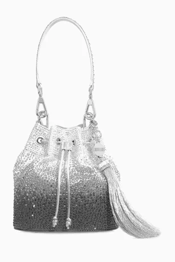 Piper Crystal Gradient Bucket Bag