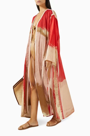 Gotland Printed Kaftan in Cotton