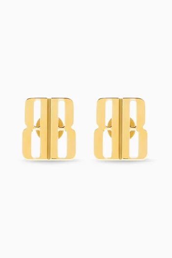 XS Nano Stud Earrings in Gold-tone Brass
