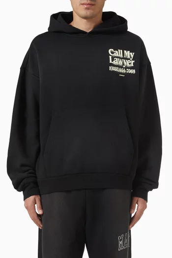 Call My Lawyer Hoodie in Cotton