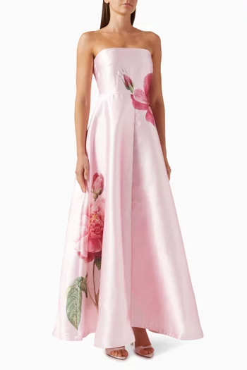 Audrey Maxi Dress in Taffeta