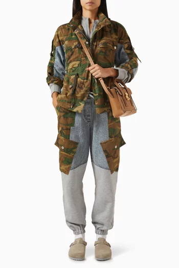 Patchwork Camo Sweatpants in Cotton
