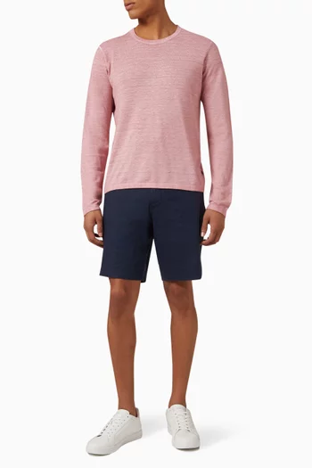 Cold-dye Sweater in Linen-blend