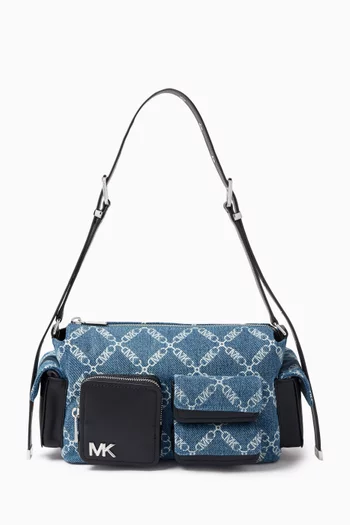 Medium Dakota Shoulder Bag in Denim