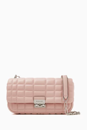 Large Tribeca Shoulder Bag in Quilted Leather