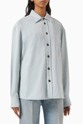 Oversized Shirt in Denim