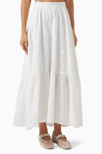 Embroidered Maxi Skirt