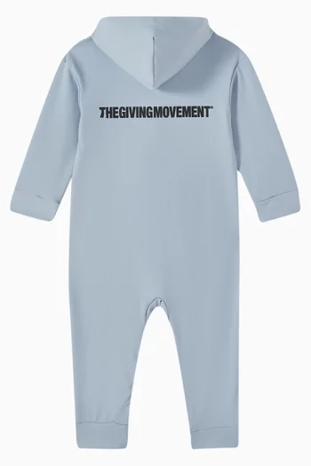 Zip-through Romper in Recycled Softskin