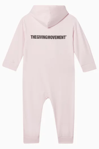 Zip-through Romper in Recycled Softskin