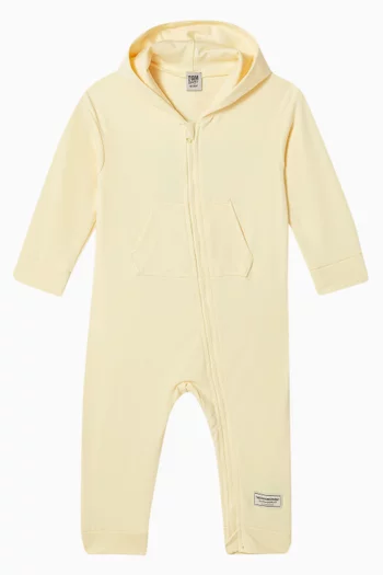 Zip-through Romper in Recycled Softskin