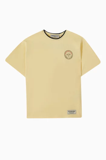 Oversized Curved Print T-Shirt