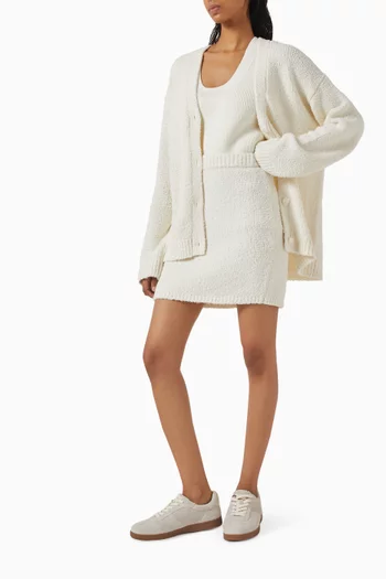 Mini Skirt in Bouclé Knit
