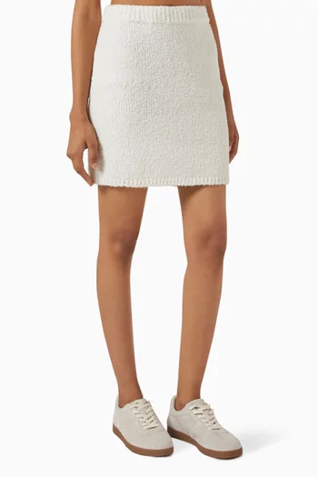 Mini Skirt in Bouclé Knit