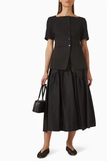 Formal Top in Linen Blend