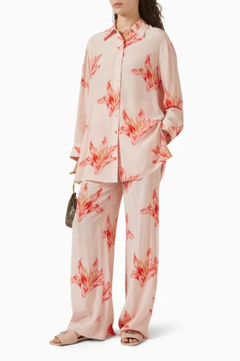 Allover-print Shirt in Silk