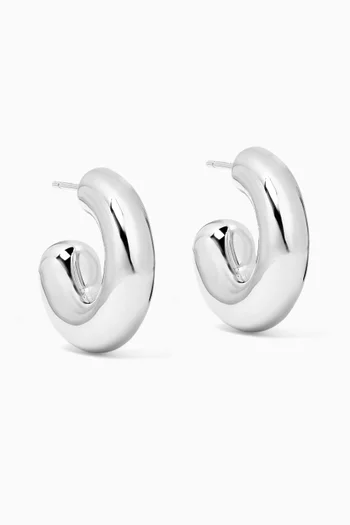 The Rose Earrings in Sterling Silver