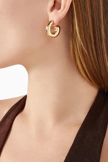 The Rose Earrings in 18kt Gold-plated Sterling Silver