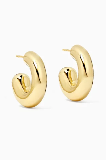 The Rose Earrings in 18kt Gold-plated Sterling Silver