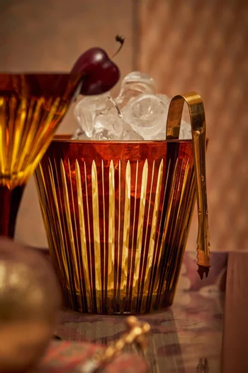 Prism Ice Bucket & Tongs Set