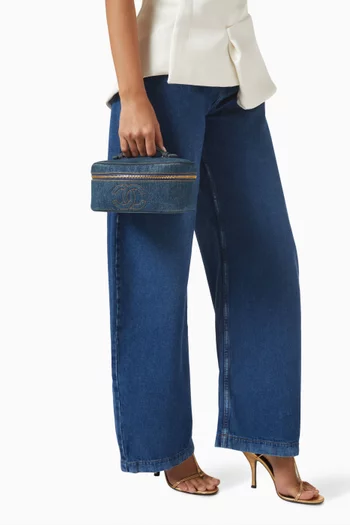 Small Vanity Case in Denim