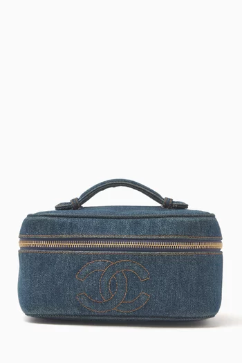 Small Vanity Case in Denim