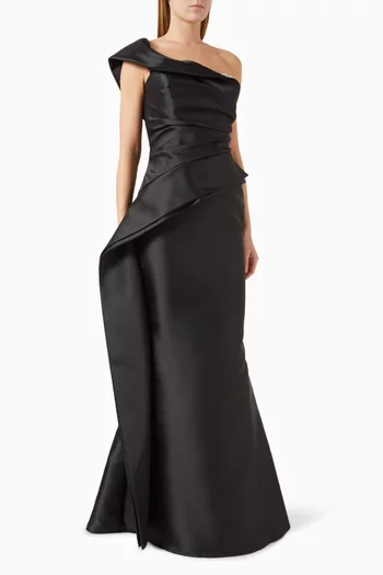 Bead-embellished Gown in Mikado